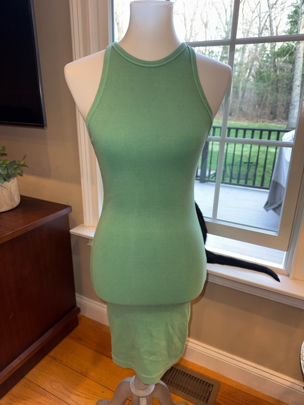 Old Navy Sleeveless Ribbed Mini Dress in Mint